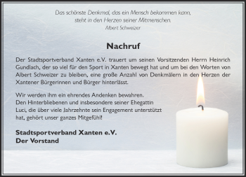 Traueranzeige von Heinrich Gundlach 