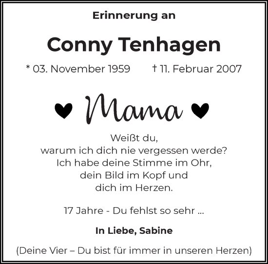 Traueranzeige von vavhet v von NNA