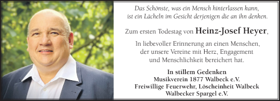 Traueranzeige von Heinz-Josef Heyer von NNA